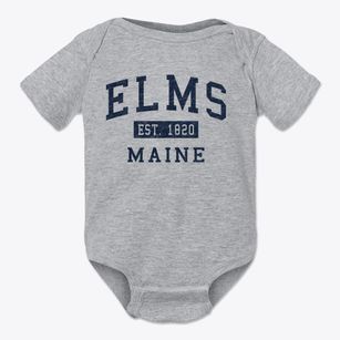 Elms Maine Classic Established Baby Onesie