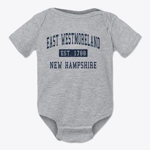 East Westmoreland New Hampshire Classic Established Baby Onesie