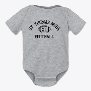St. Thomas More Classic Football Baby Onesie
