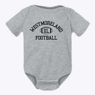 Westmoreland High School Classic Football Baby Onesie