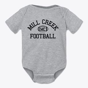 Mill Creek Intermediate School Classic Football Baby Onesie