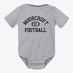 Moorcroft High School Classic Football Baby Onesie