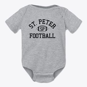 Saint Peter School Classic Football Baby Onesie
