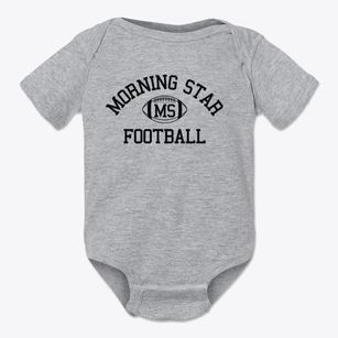 Morning Star School Classic Football Baby Onesie
