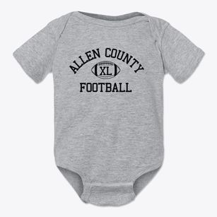 Allen County Vocational Education Classic Football Baby Onesie