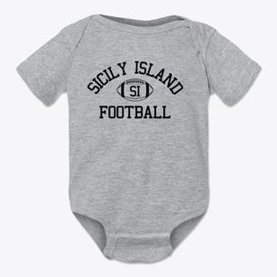 Sicily Island High School Classic Football Baby Onesie
