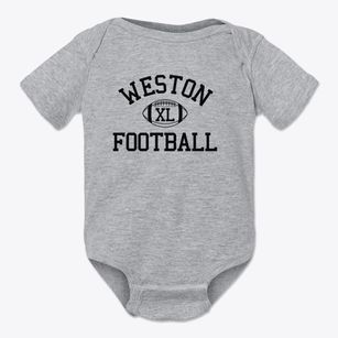 Weston High School Classic Football Baby Onesie