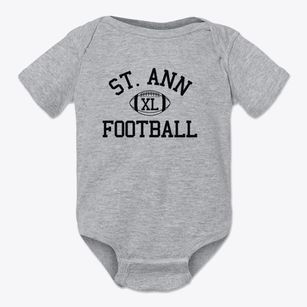 St. Ann Parish Classic Football Baby Onesie