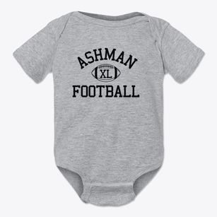 Ashman School Classic Football Baby Onesie