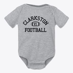 Clarkston Junior High School Classic Football Baby Onesie