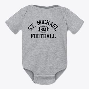 St. Michael Catholic High School Classic Football Baby Onesie