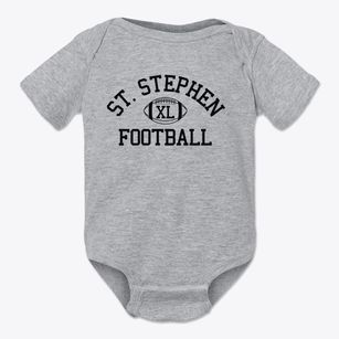 Saint Stephen The Martyr School Classic Football Baby Onesie
