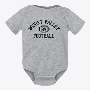 Boquet Valley High School Classic Football Baby Onesie