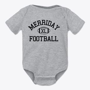 Merriday School Classic Football Baby Onesie