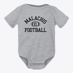 Malachis School Classic Football Baby Onesie