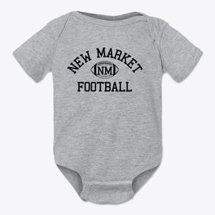 New Market School Classic Football Baby Onesie