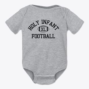 Holy Infant Parish Classic Football Baby Onesie