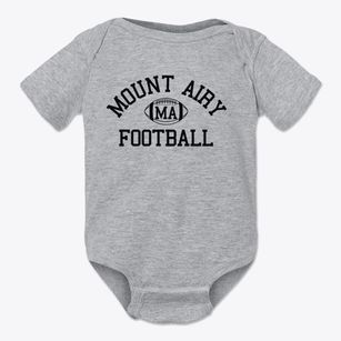 Mount Airy Junior High School Classic Football Baby Onesie