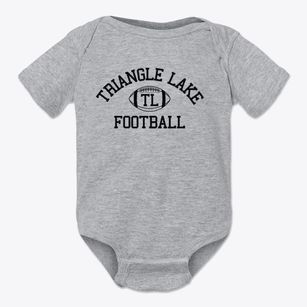 Triangle Lake Montessori School Classic Football Baby Onesie