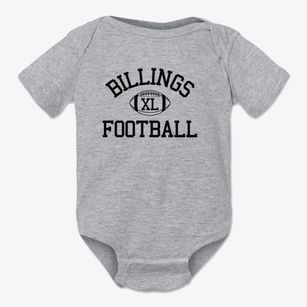 Billings High School Classic Football Baby Onesie