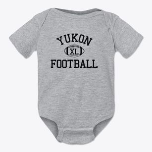 Yukon High School Classic Football Baby Onesie