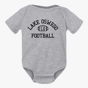 Lake Oswego Junior High School Classic Football Baby Onesie