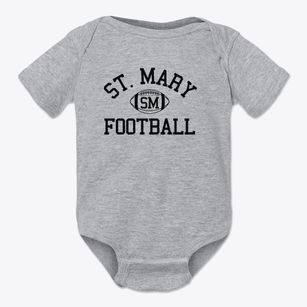 Saint Mary School Classic Football Baby Onesie