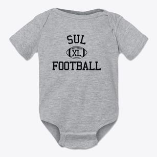 School Of Unlimited Learning Classic Football Baby Onesie