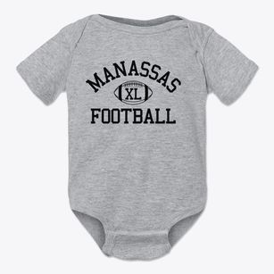 Manassas High School Classic Football Baby Onesie