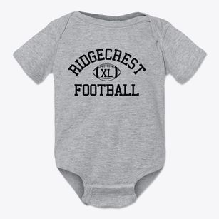 Ridgecrest Christian School Classic Football Baby Onesie