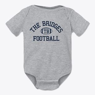 The Bridges School Classic Football Baby Onesie