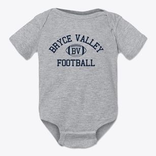 Bryce Valley High School Classic Football Baby Onesie