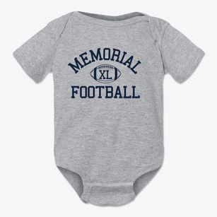 James Madison Memorial High School Classic Football Baby Onesie