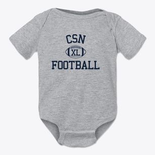 Community School Of Naples Classic Football Baby Onesie
