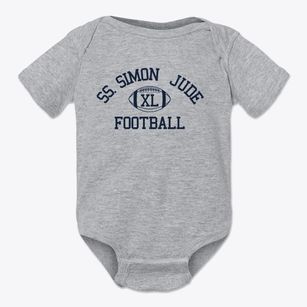Ss Simon & Jude School Classic Football Baby Onesie
