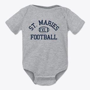 Saint Maries Sda School Classic Football Baby Onesie