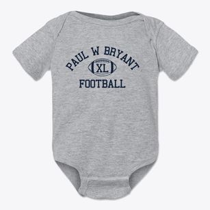 Paul W Bryant High School Classic Football Baby Onesie