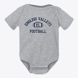 English Valleys High Classic Football Baby Onesie