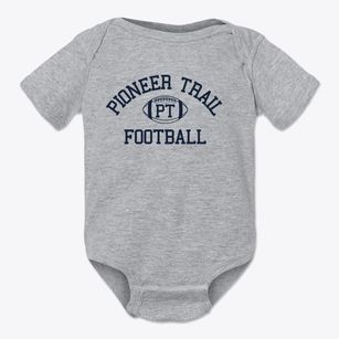 Pioneer Trail Junior High School Classic Football Baby Onesie
