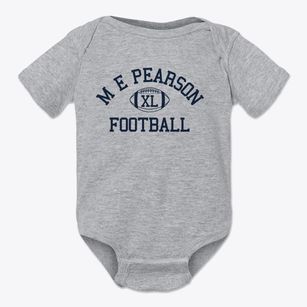 M E Pearson Primary School Classic Football Baby Onesie