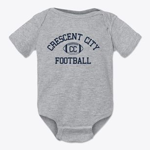Crescent City Christian School Classic Football Baby Onesie