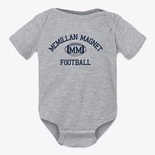 Mcmillan Magnet Center Junior High Classic Football Baby Onesie