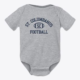 Saint Columbanus School Classic Football Baby Onesie