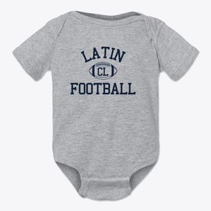 Charlotte Latin School Classic Football Baby Onesie