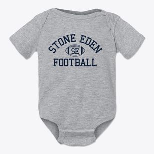 Stone Eden Christian School Classic Football Baby Onesie