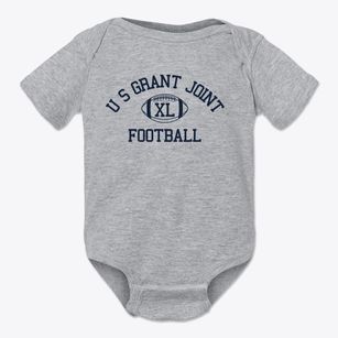 U S Grant Joint Vocational School Classic Football Baby Onesie