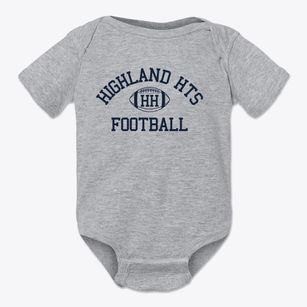 Highland Hts Classic Football Baby Onesie
