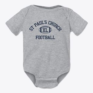 St Paul's Church Classic Football Baby Onesie