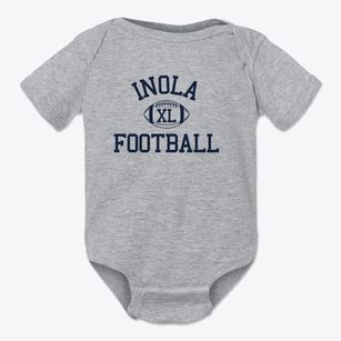 Inola High School Classic Football Baby Onesie