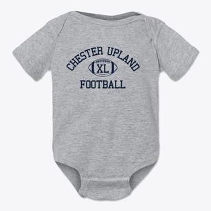 Chester Upland School Of The Arts Classic Football Baby Onesie